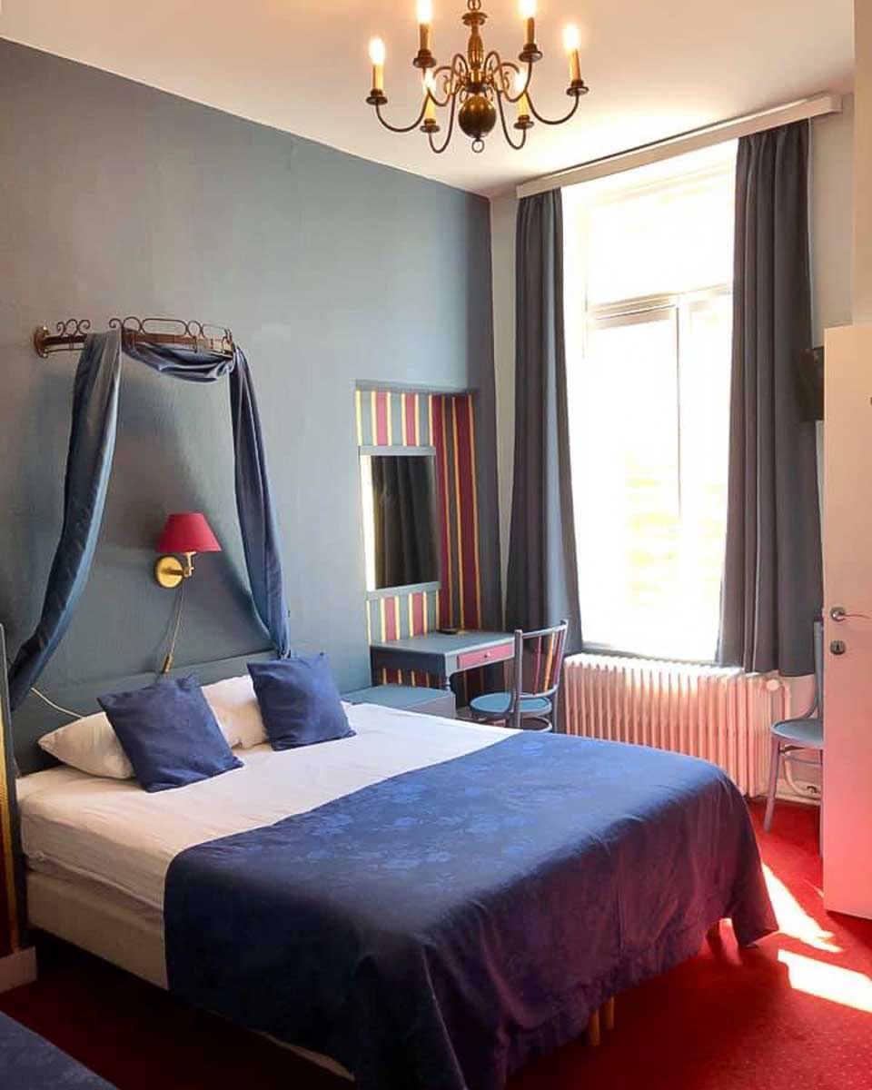 Hotel room at Hotel Van Eyck in Bruges