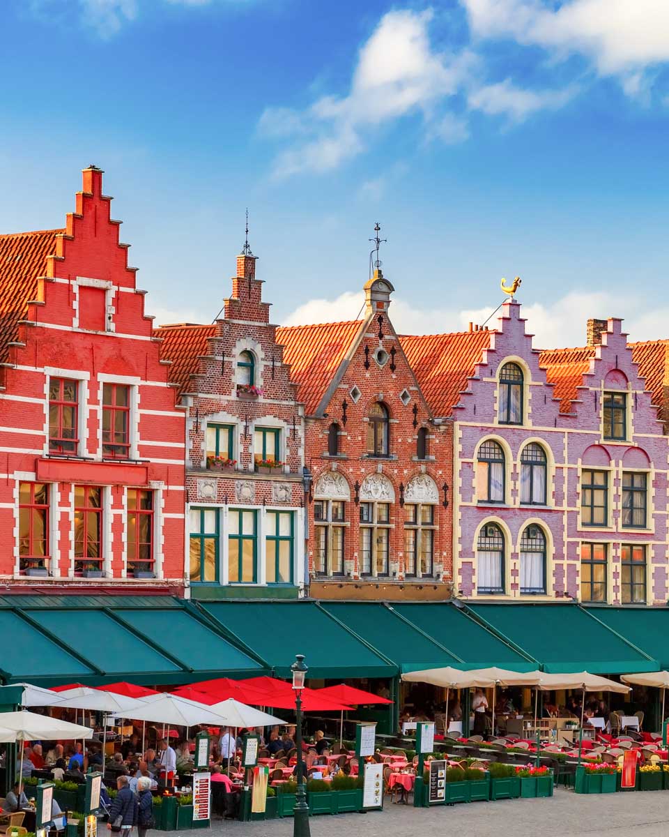 Market Square in Bruges - Belgium