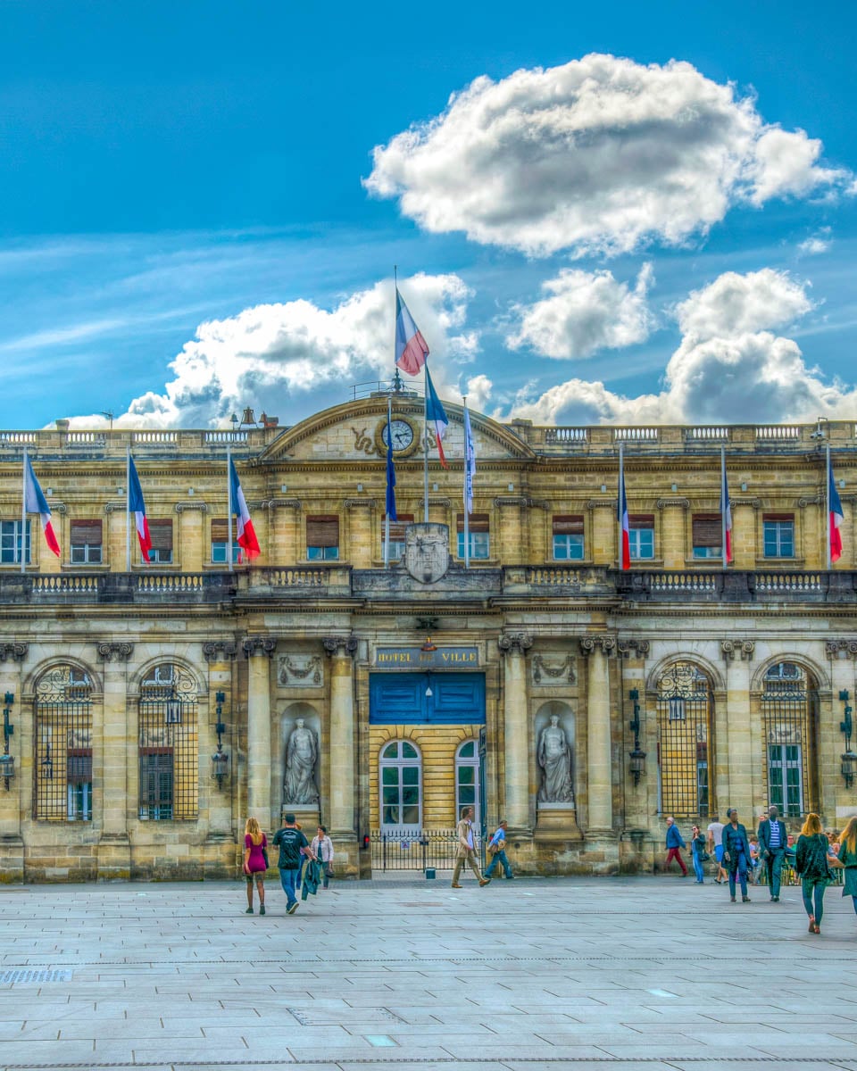 Palais Rohan, a town hall of Bordeaux, France 1
