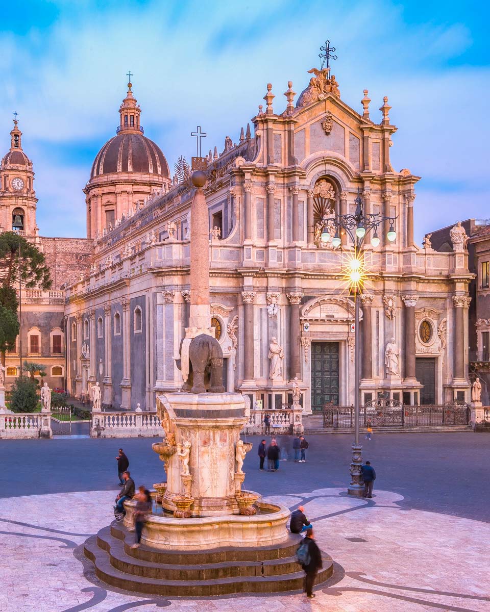 Piazza del Duomo in Catania Italy