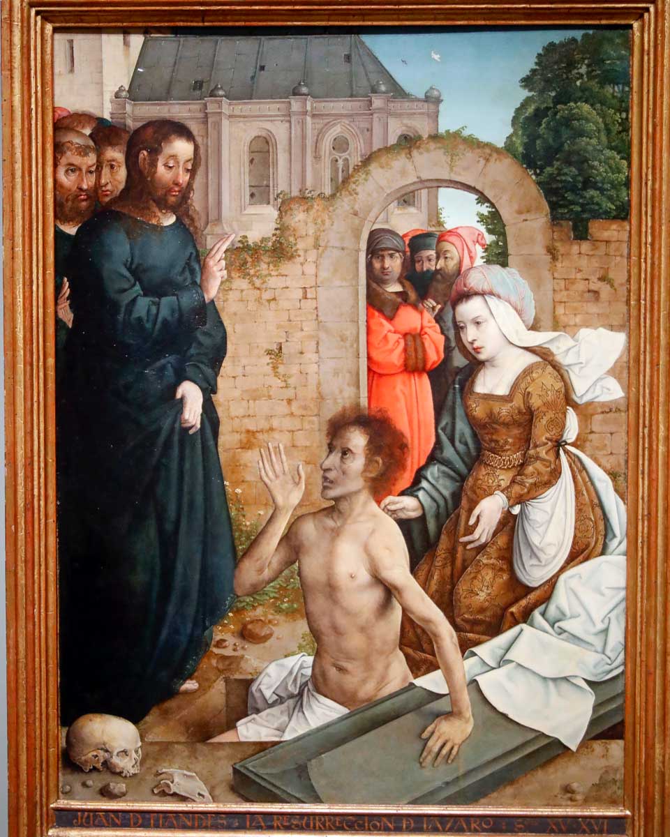 Prado museum, The Resurrection of Lazarus in Madrid Spain