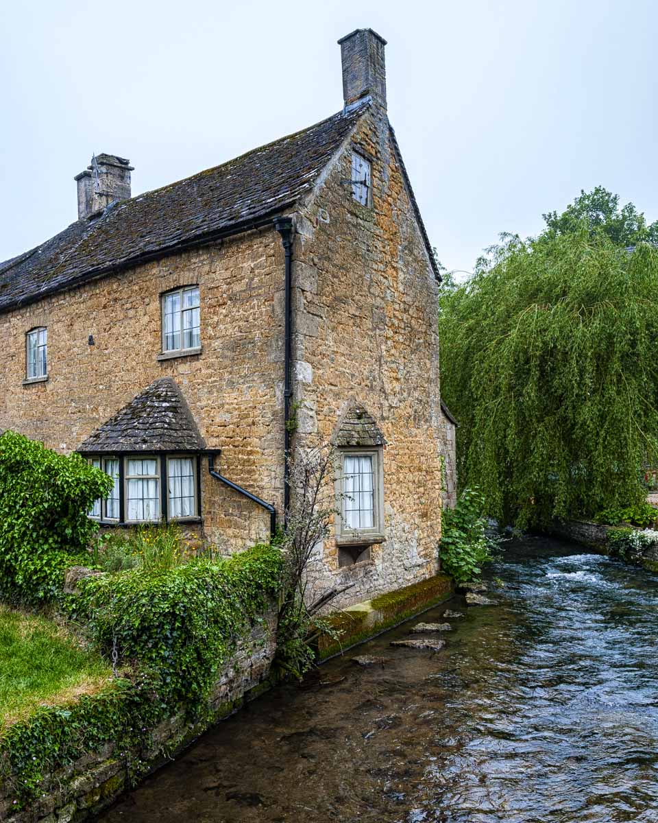 River Windrush in Bourton-on-the-Water Cotswolds England