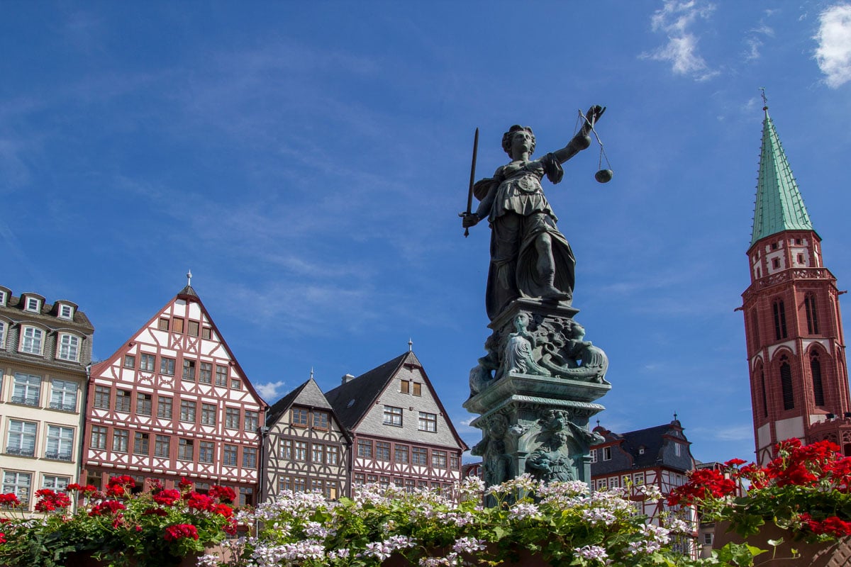 Römer Square in Frankfurt Germany