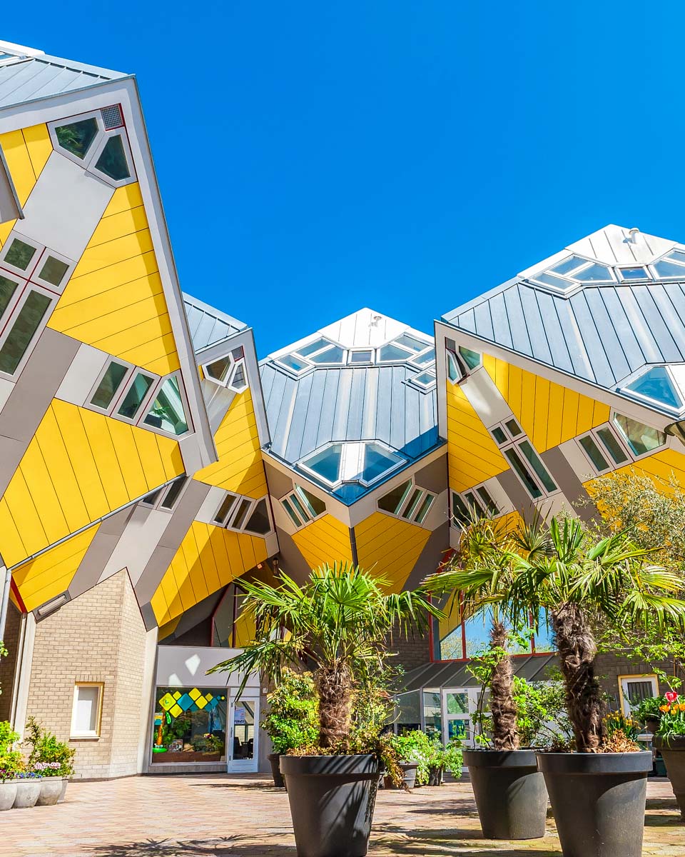 Rotterdam cube houses in the Netherlands