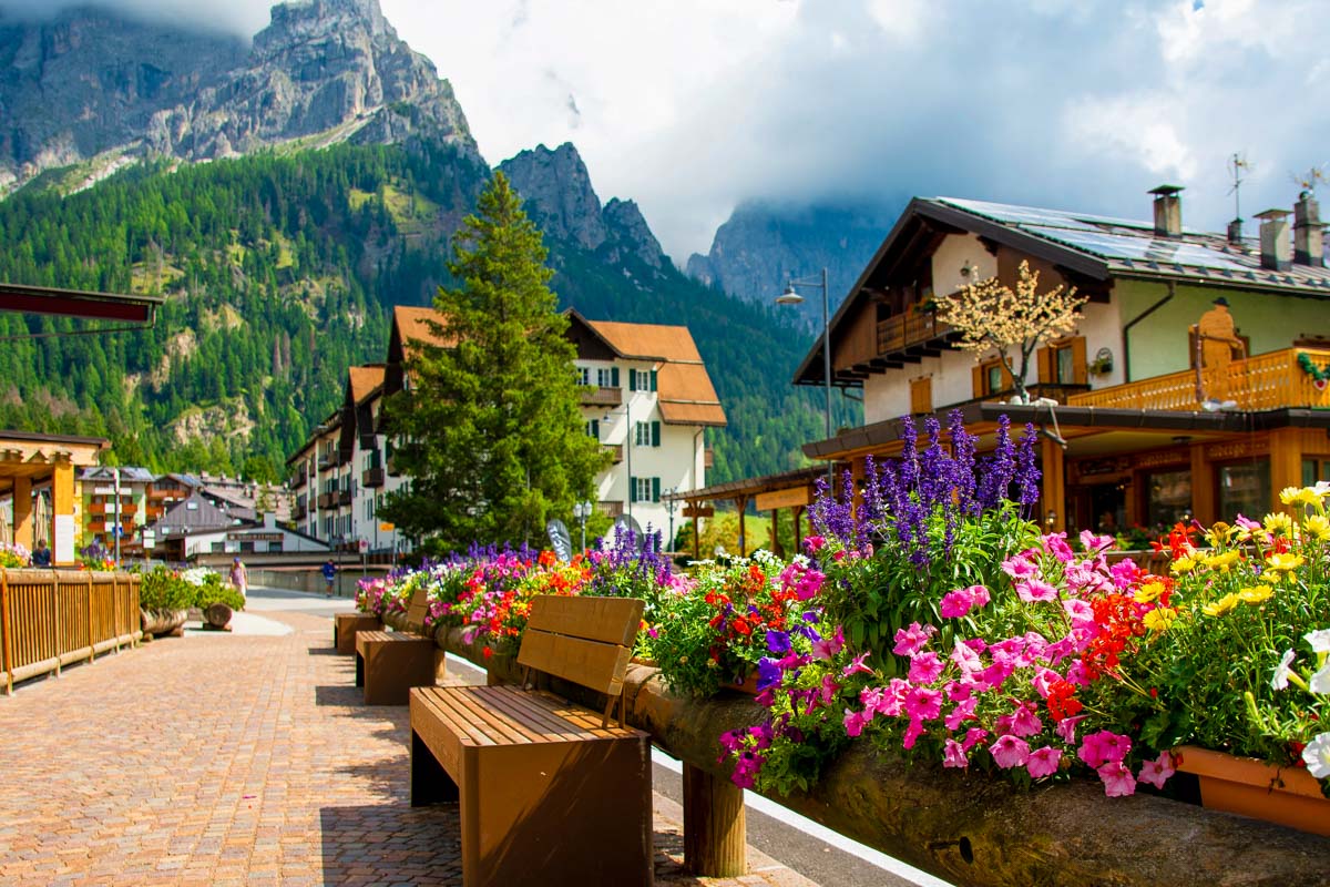 San Martino di Castrozza in the Dolomites Italy