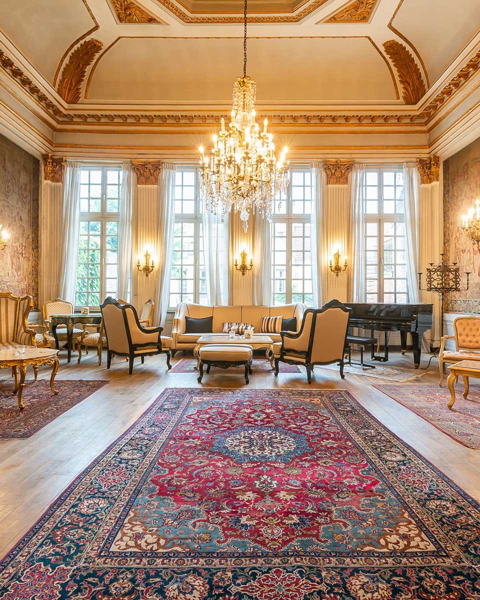 Sitting area at Hotel DieSwaene in Bruges