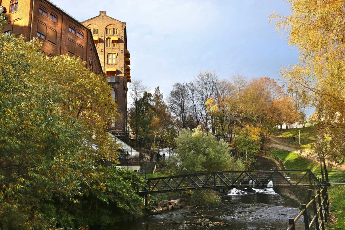 The Akerselva River in Oslo Norway