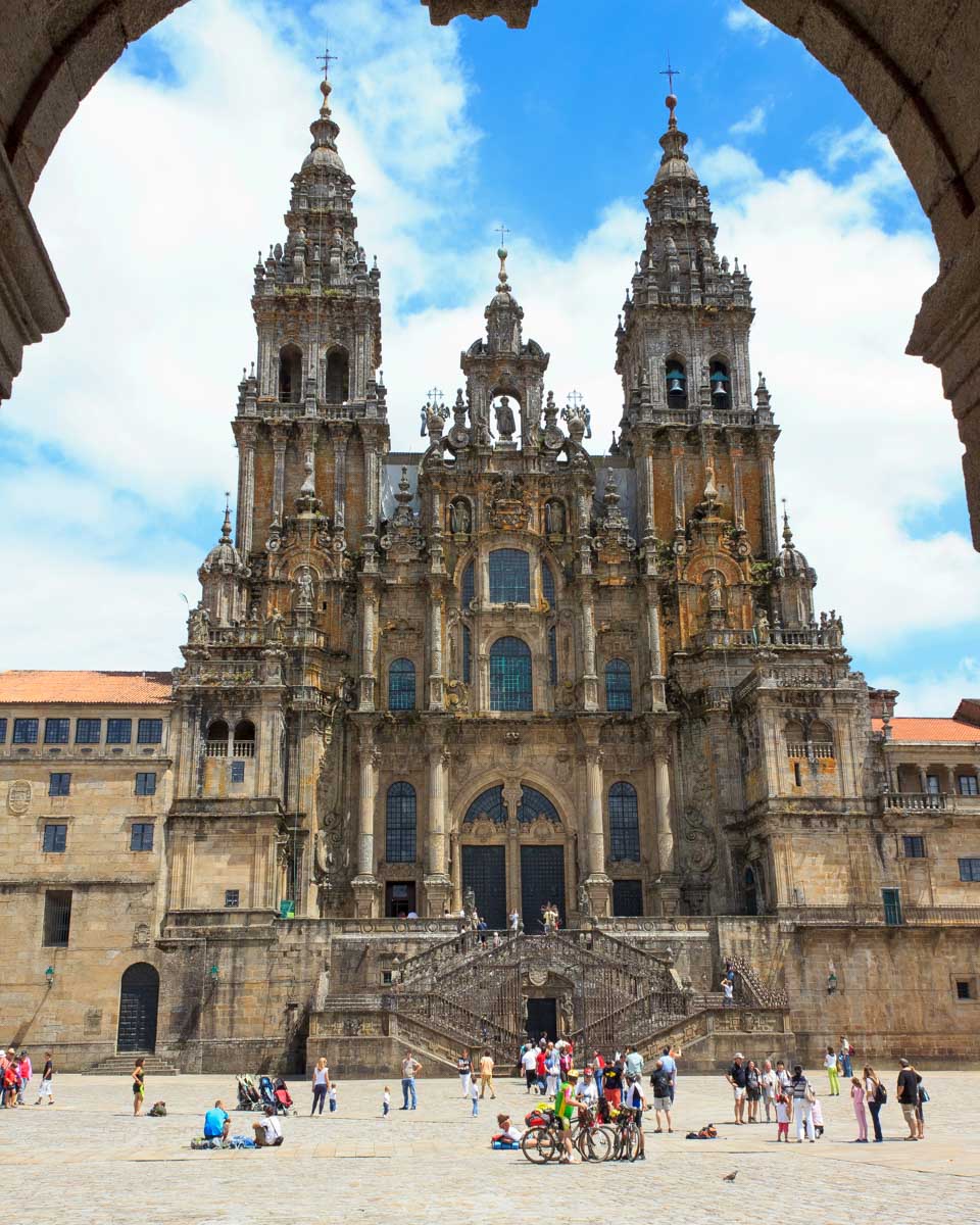 The Cathedral of Santiago de Compostela in Galicia, Spain