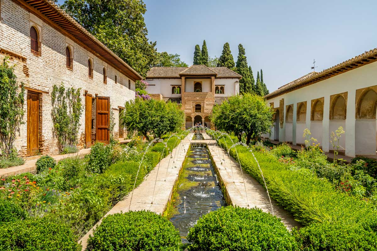 The-Generalife-Gardens-seen-in-Granada Spain-on-a-tour