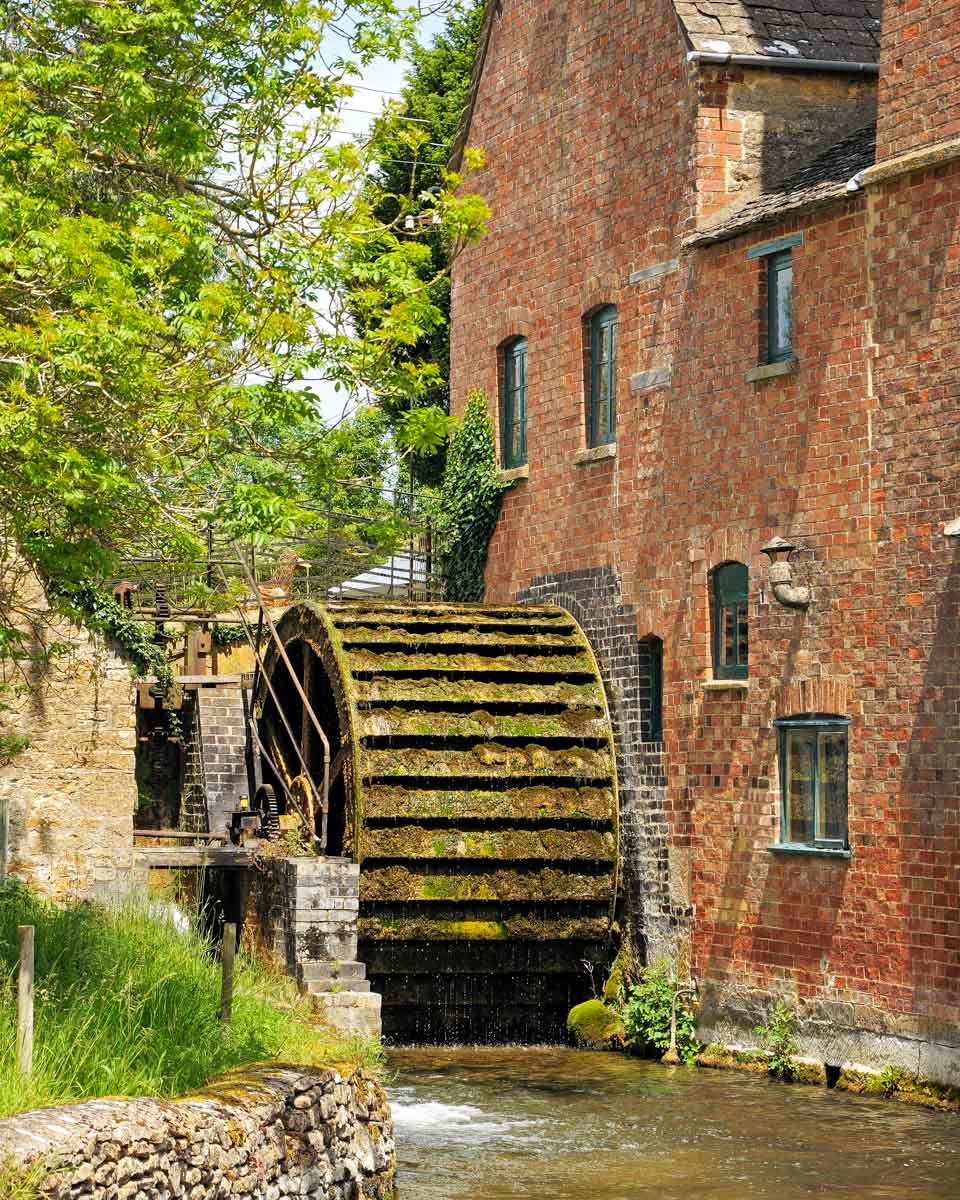 The Old Mill along the river Eye, Lower Slaughter Cotswolds England