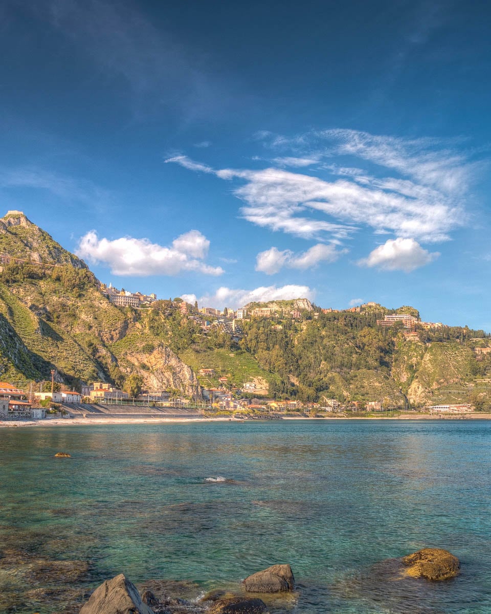 The beachfront of Giardini Naxos Taormina Italy (1)