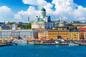 The cityview of Helsinki Finland