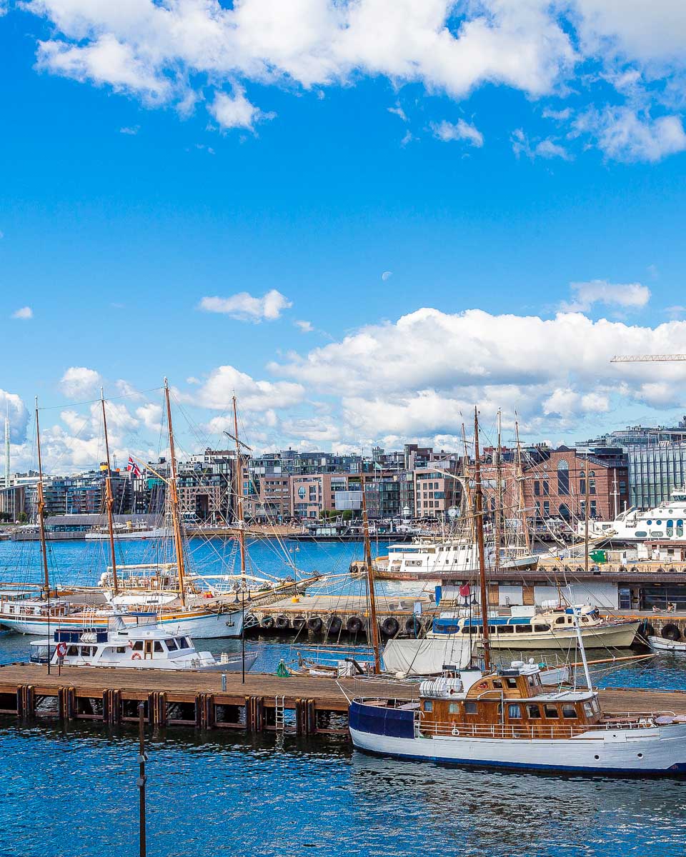 The harbor seen in Oslo Norway