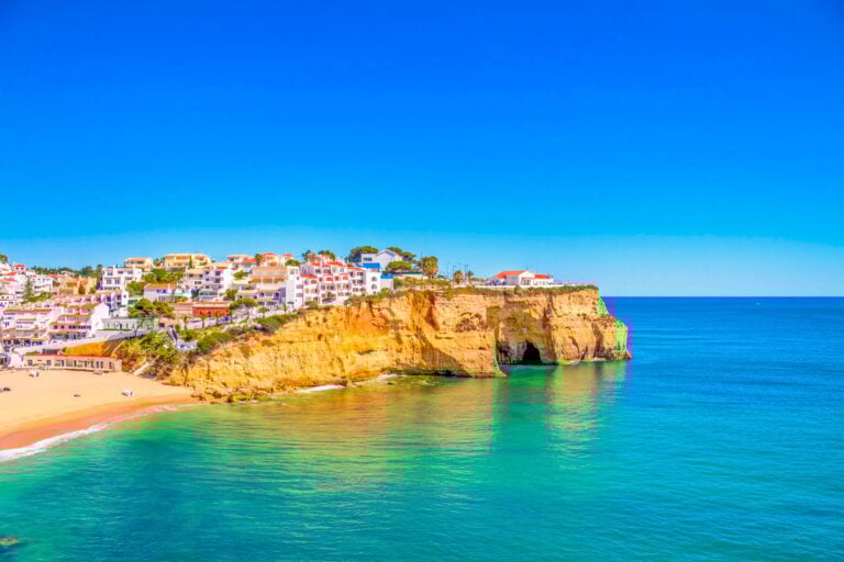 The village Carvoeiro in Portugal