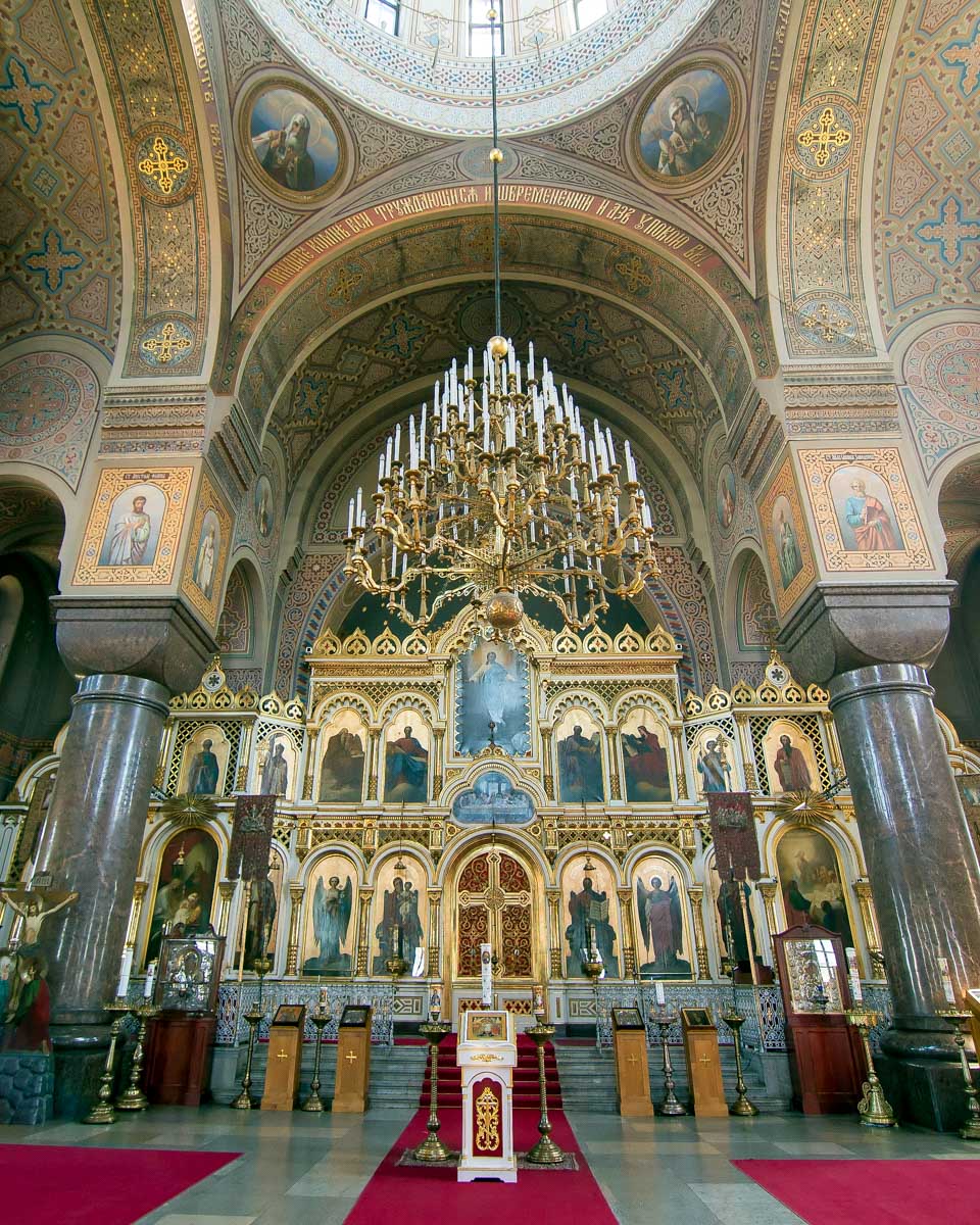 Uspenski Cathedral seen on a food and walking tour of Helsinki Finland