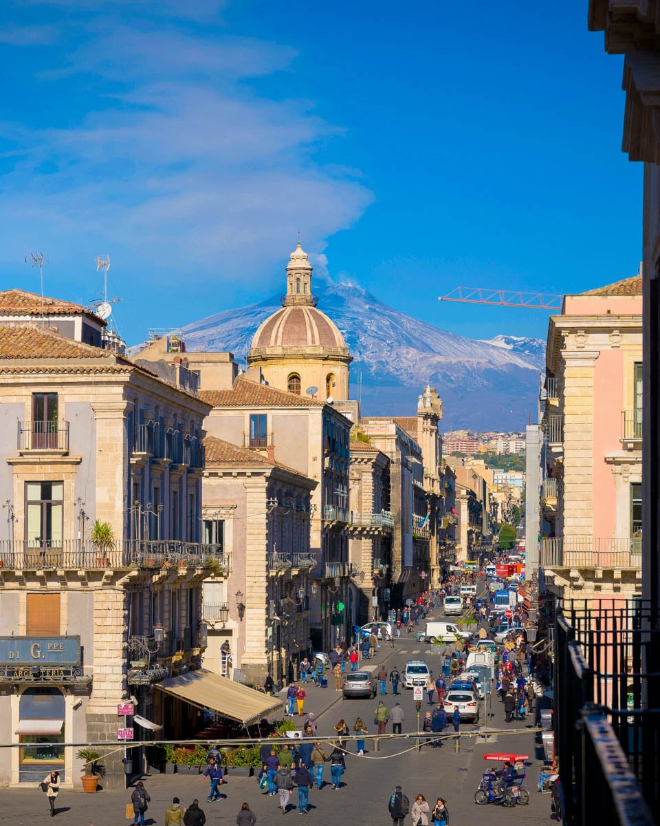 Via Etnea in Catania Italy