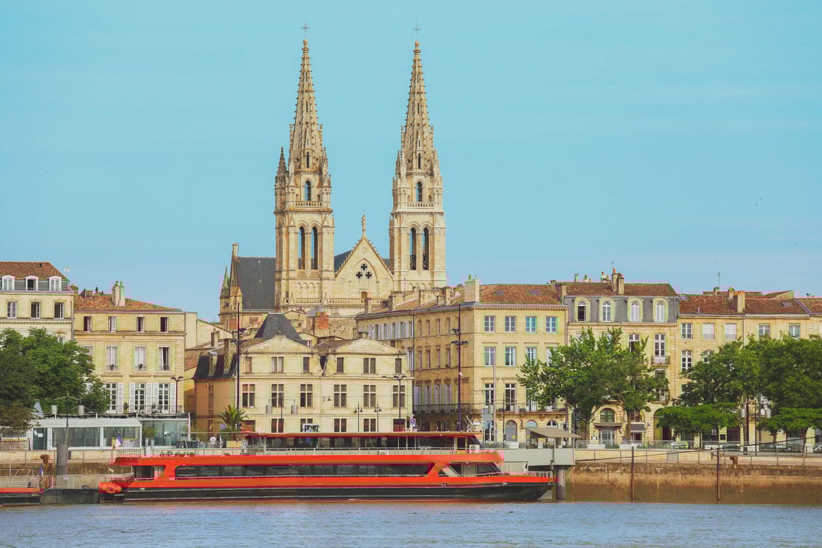 View of Saint-Louis Church in Chartrons district Bordeaux France