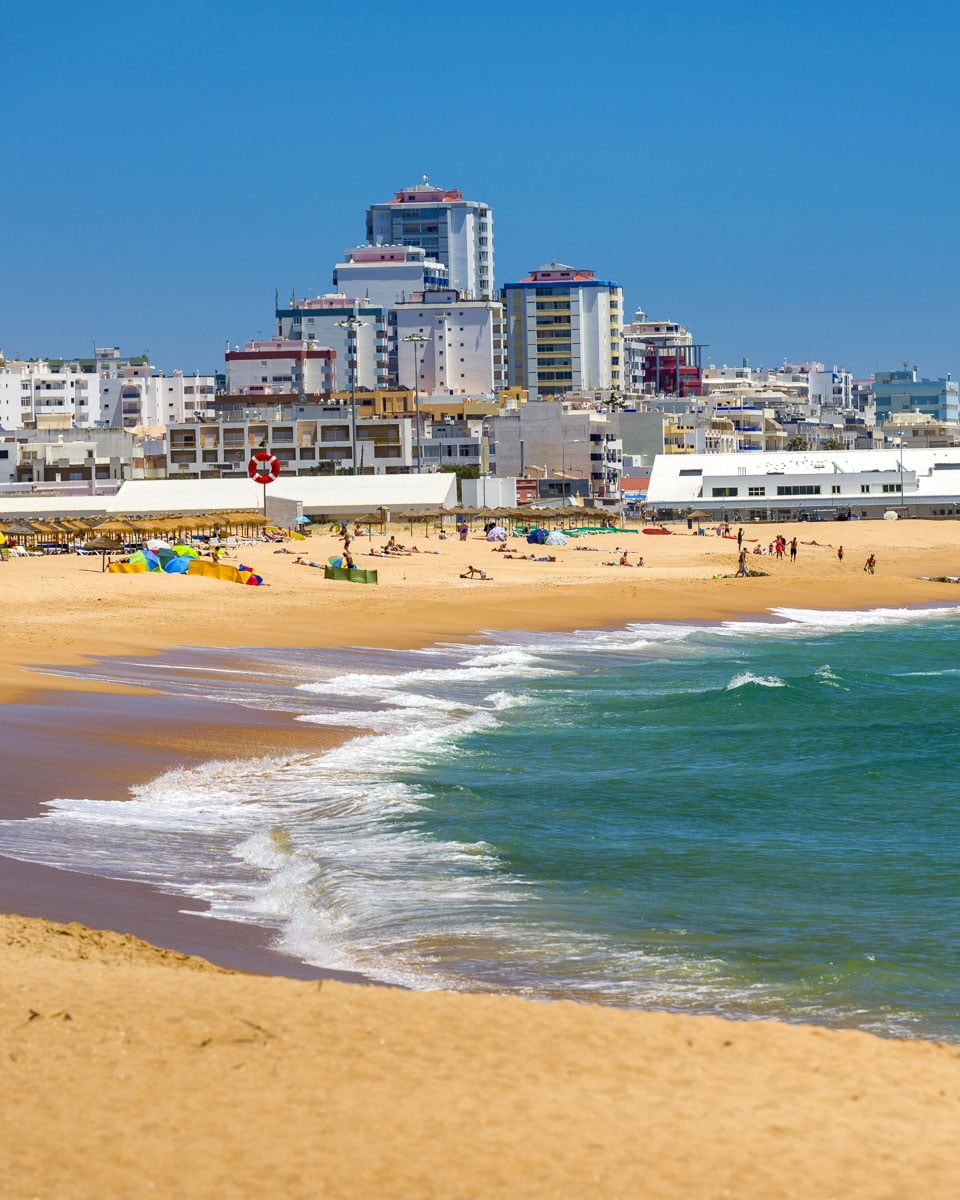 Vilamoura beach in Portugal