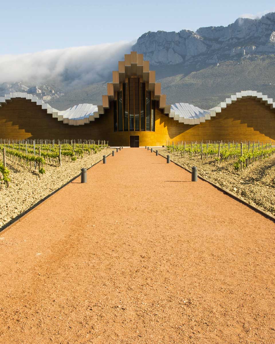 Ysios-Winery-seen-in La Rioja Spain