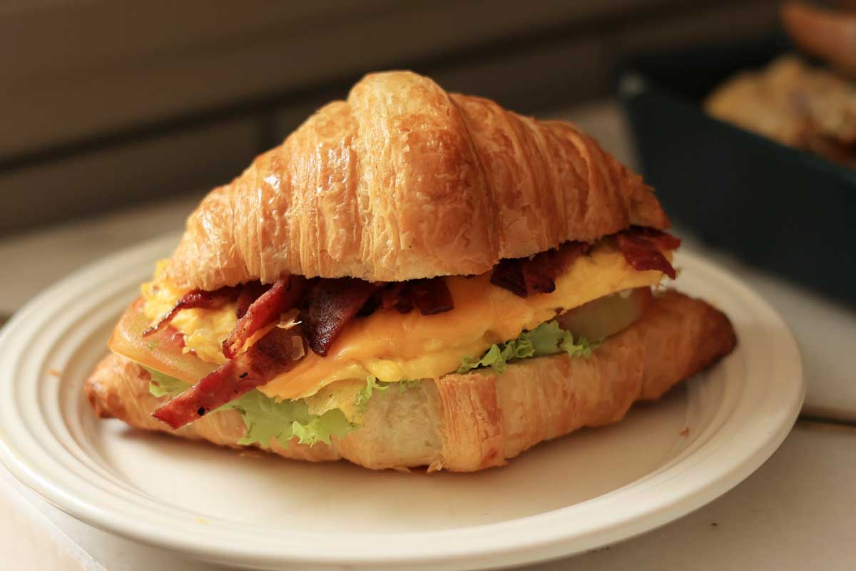A-croissant-breakfast-sandwich-in-Sao Miguel Portugal