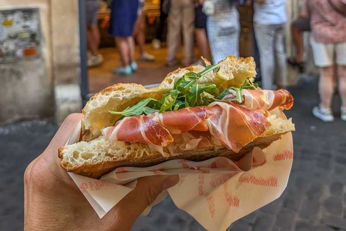 A-sandwich-eaten-for-lunch-in-Catania Sicily Italy
