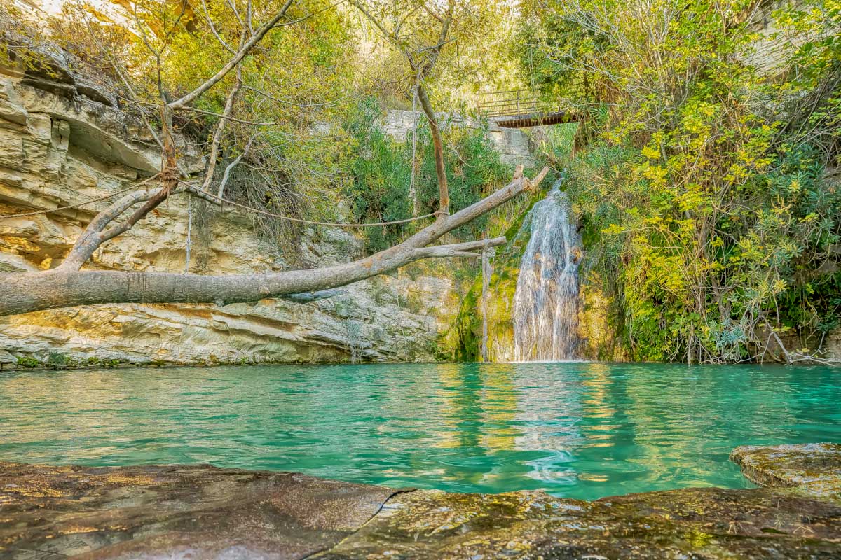 Adonis Baths Waterfalls in Cyprus