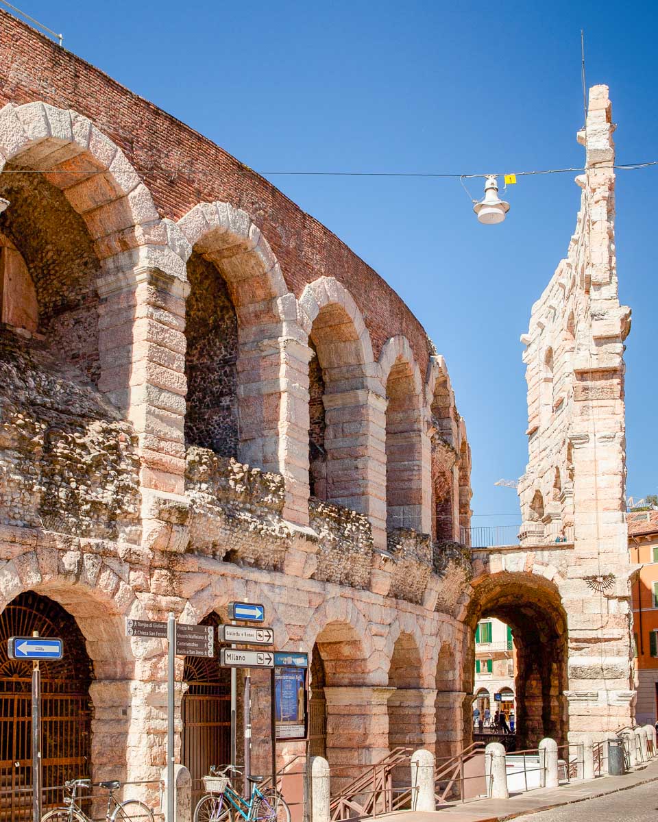 Ancient-Roman-Amphitheatre-in-Verona-Italy on a tour from Bergamo