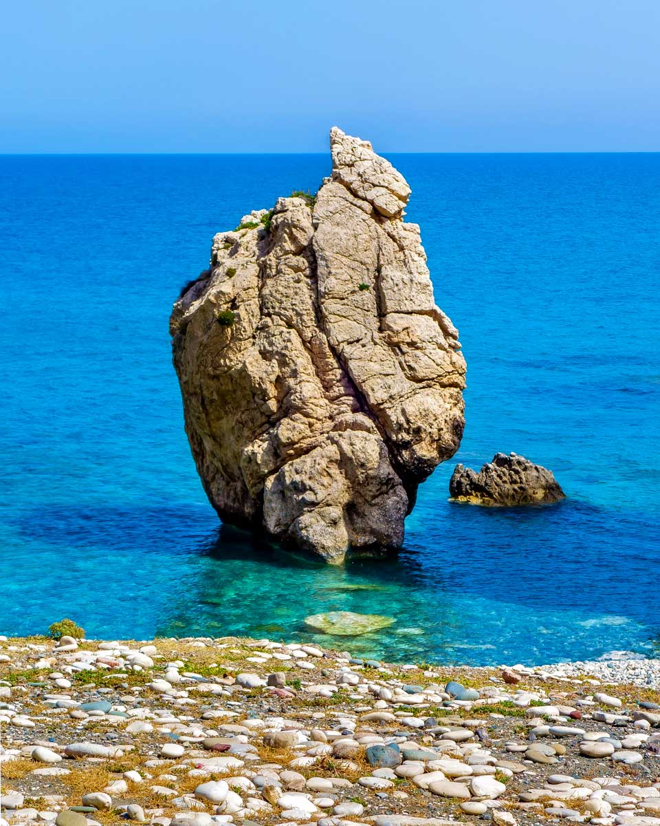 Aphrodite's Rock seen in Cyprus