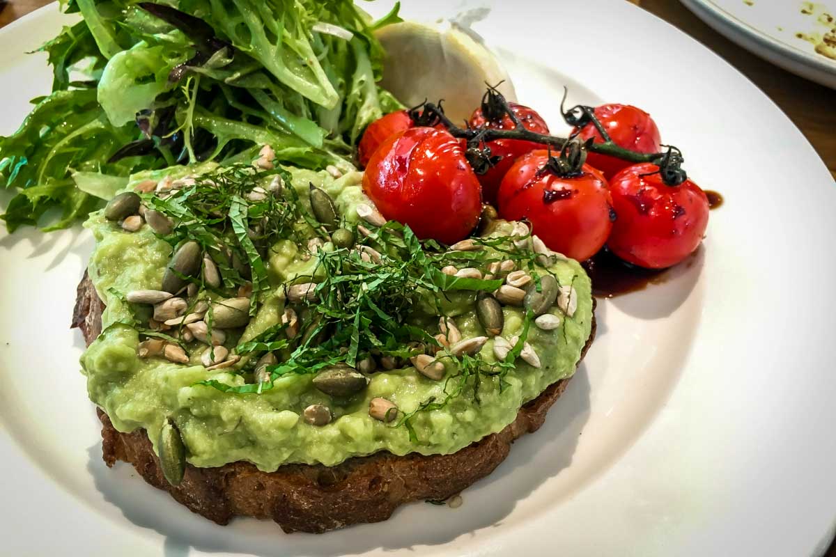 Avocado-toast-eaten-in-Sao Miguel Portugal