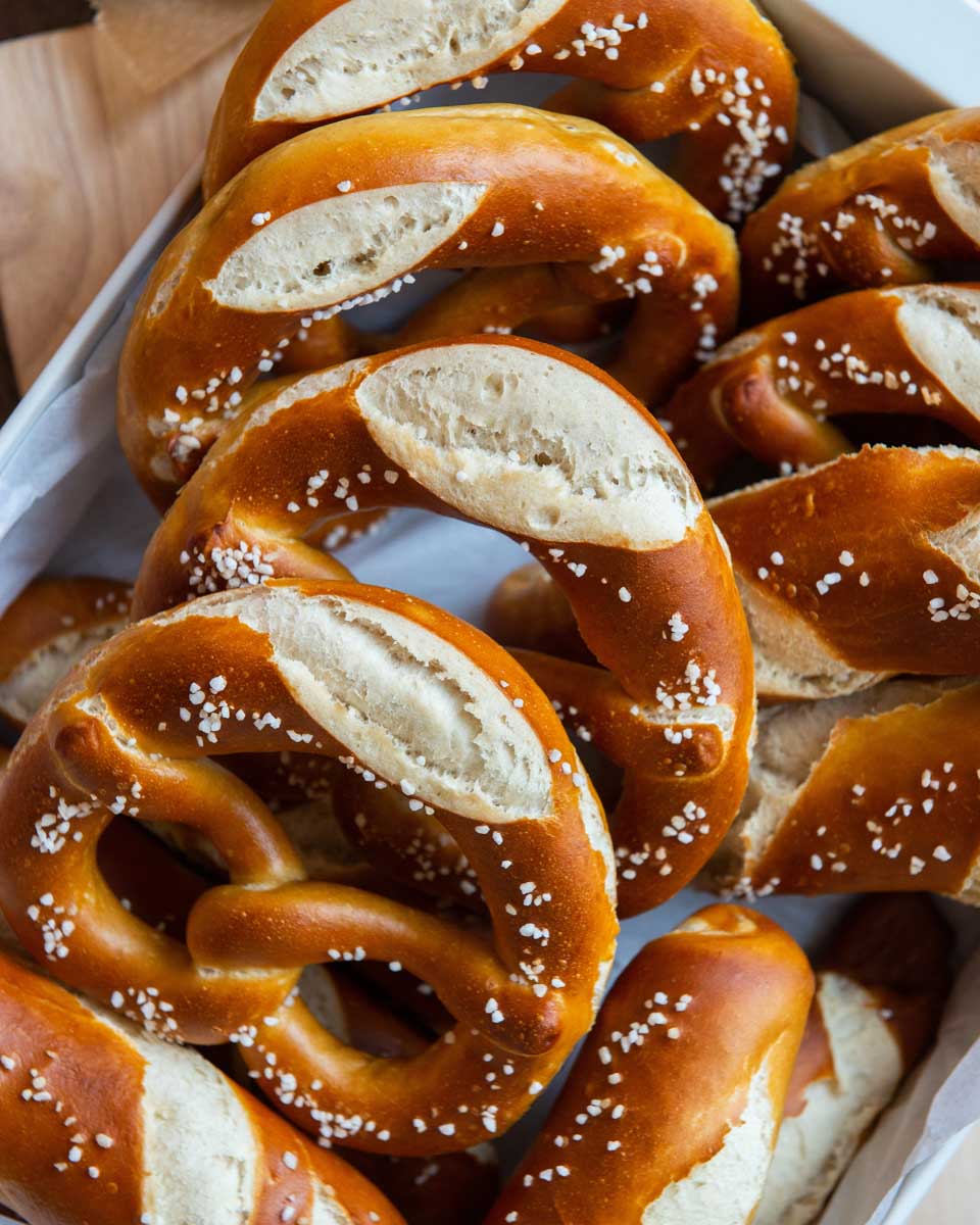 Bavarian pretzels on a food tour in Munich