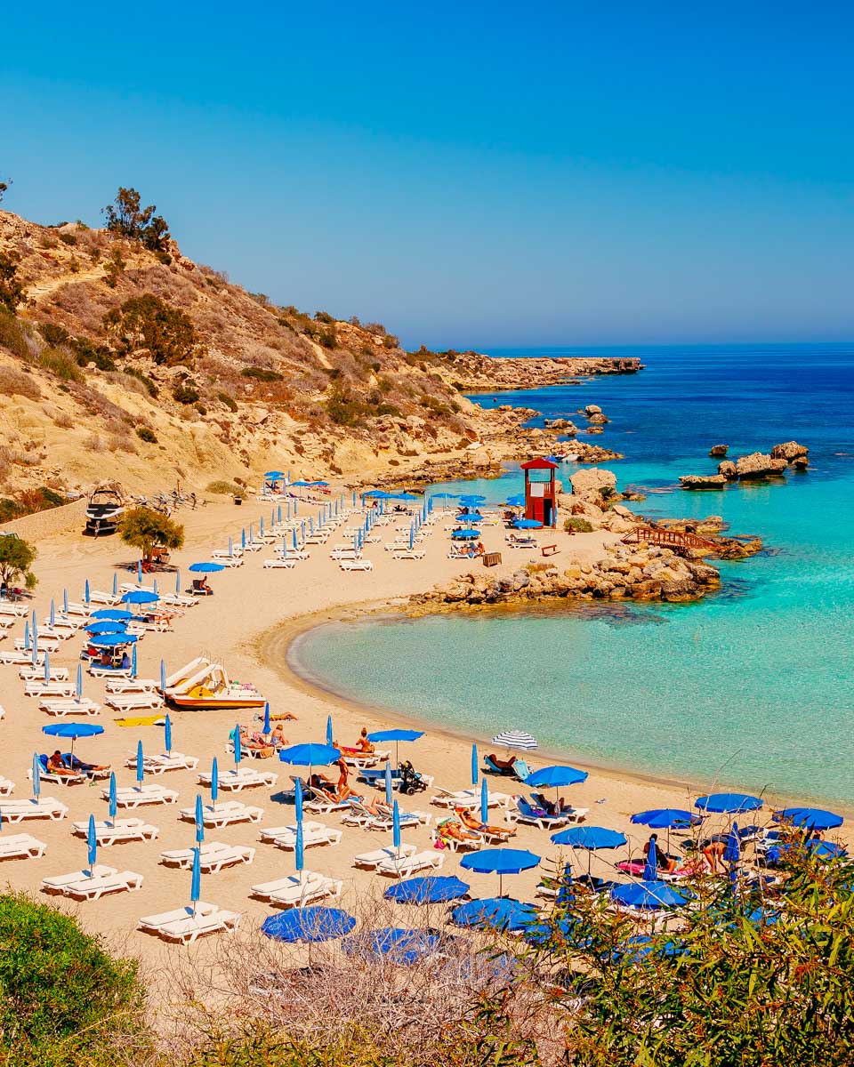 Beautiful landscape near of Nissi beach and Cavo Greco in Ayia Napa Cyprus