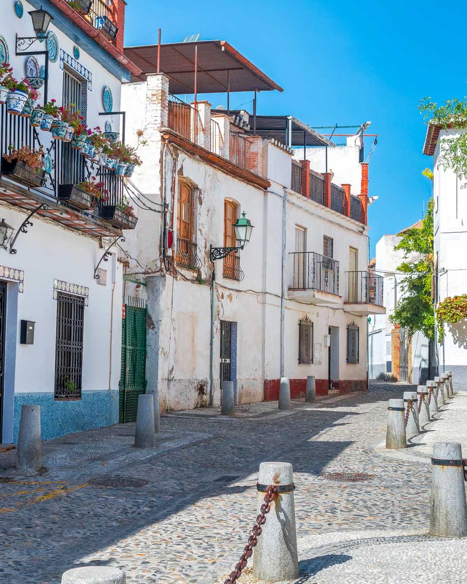 Beautiful streets of Albaicin district in Granada, Spain 1