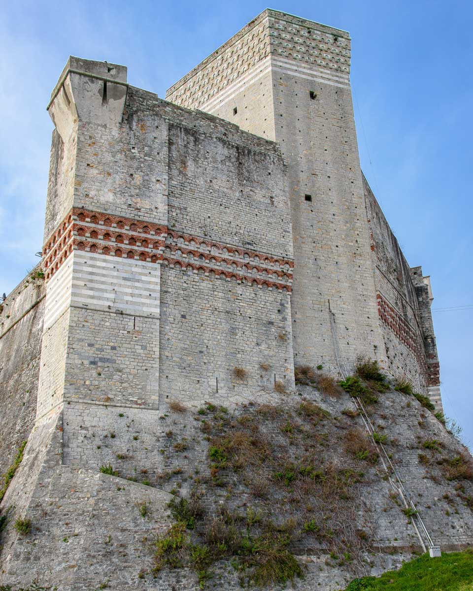 Castello di Lerici seen near La Spezia Italy