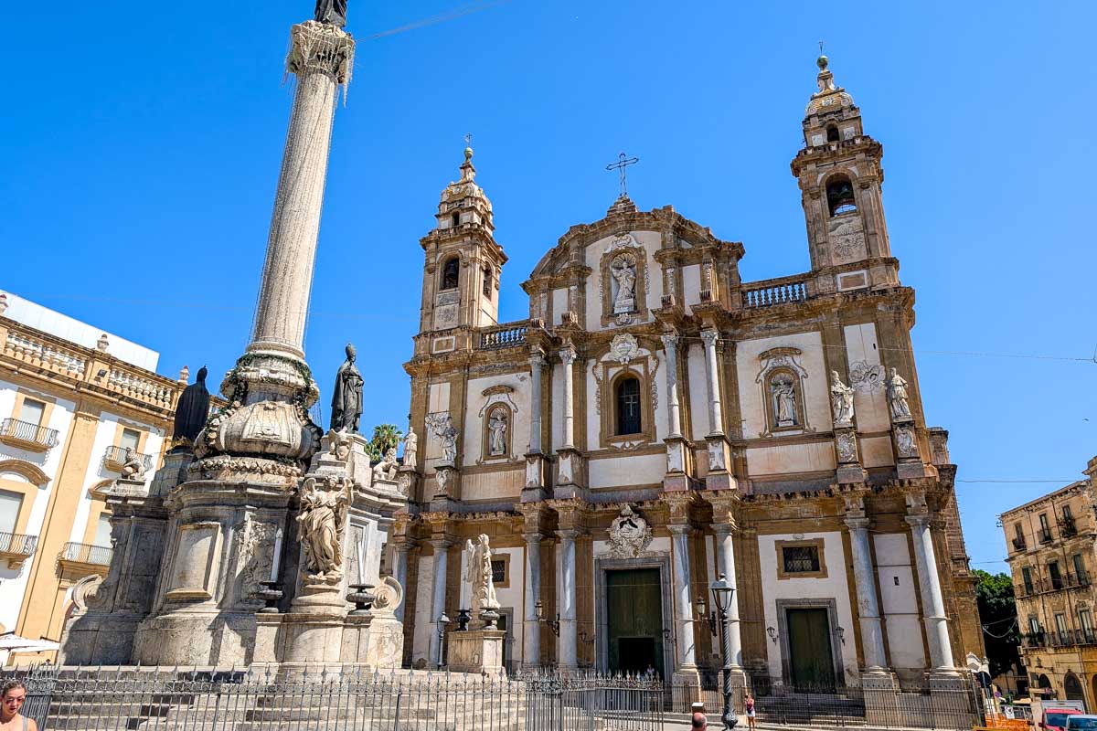 Church of San Domenico located in Palermo, Italy Sicily