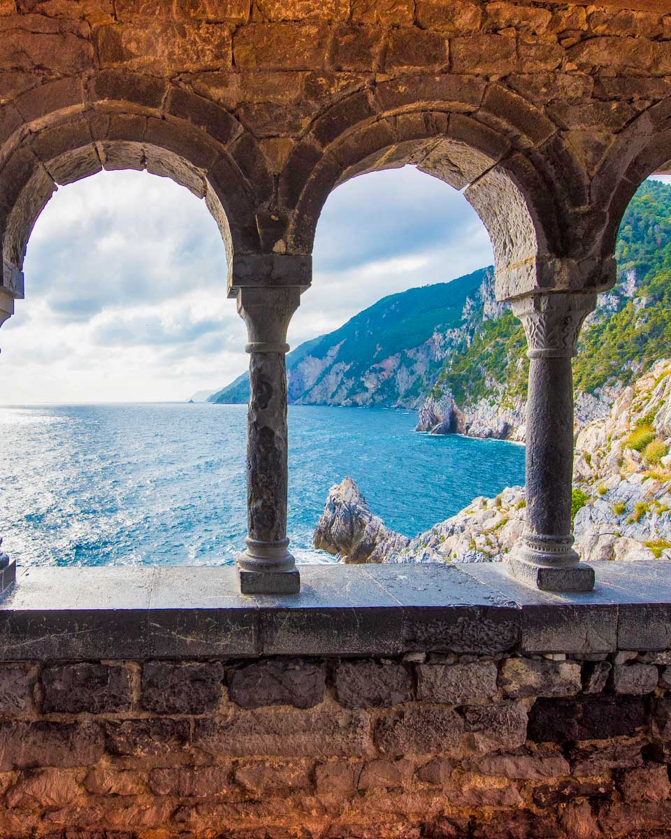 Church of St. Peter, located in Portovenere on a tour from Spezia Italy