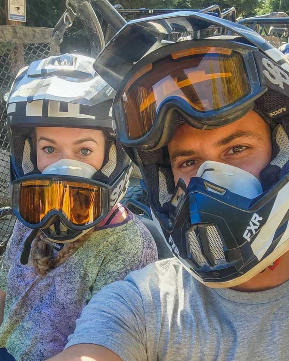 Daniel-and-Bailey-take-a-selfie-while-ATVing-in-Cyprus