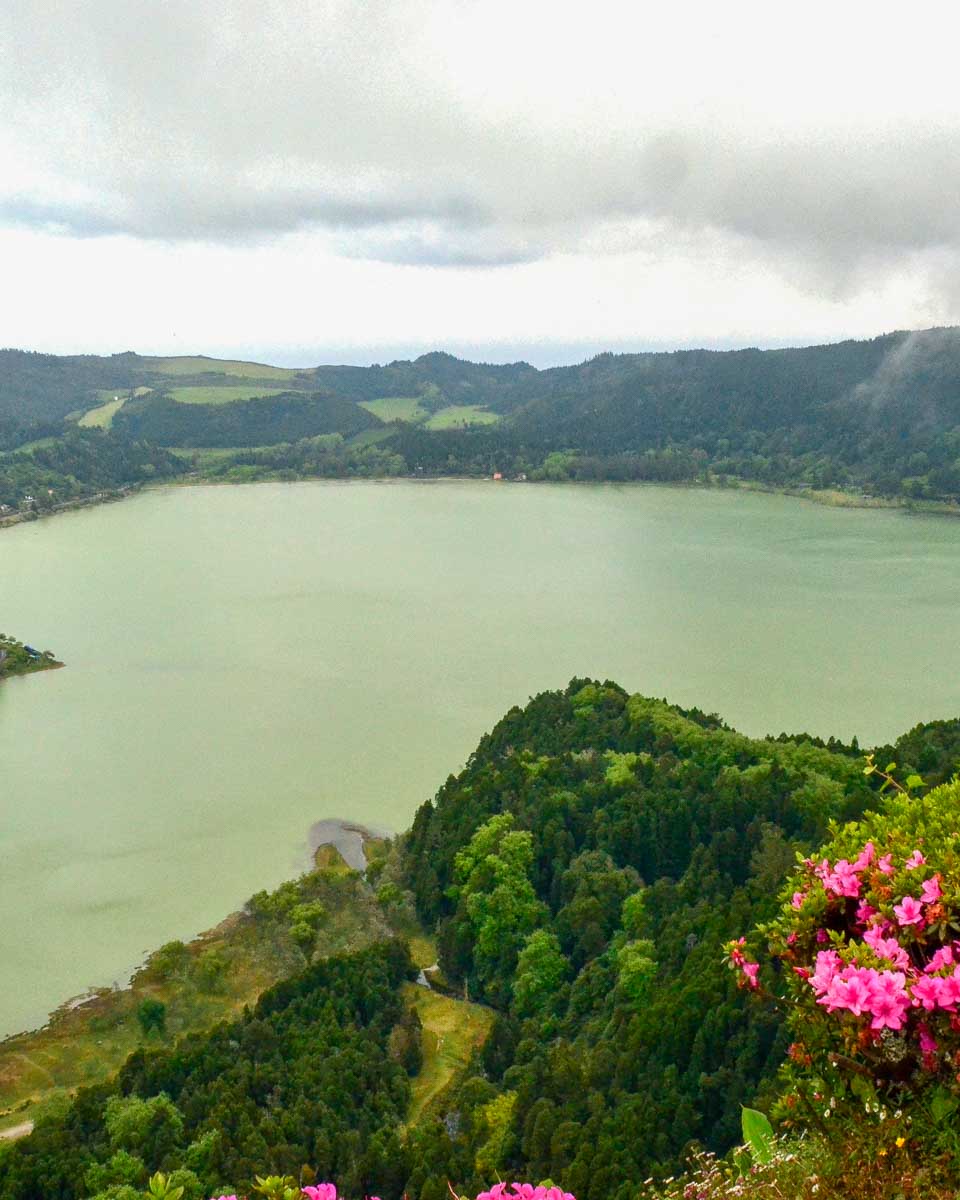 Furnas Lake in the Azores Portugal