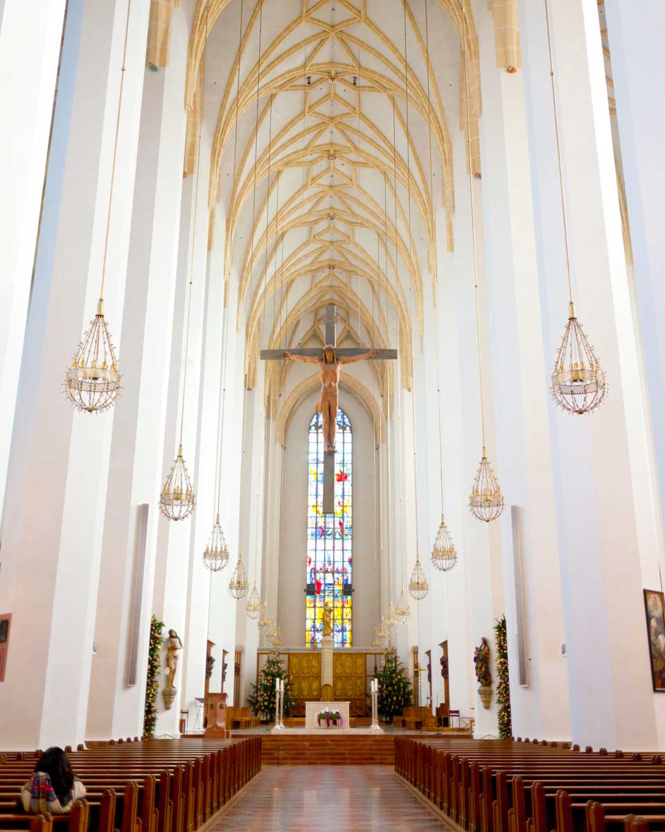 Inside the Frauenkirche in Munich