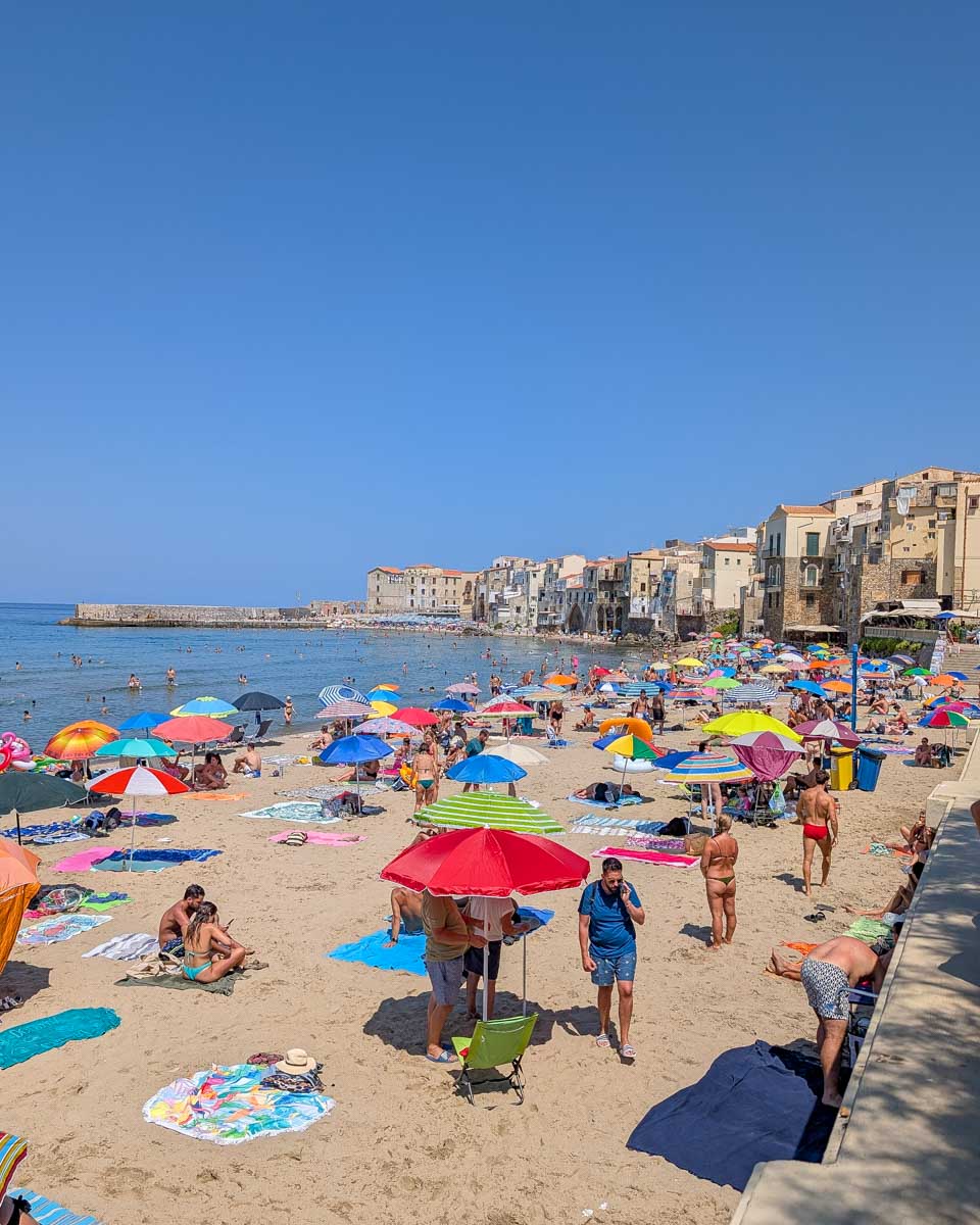 Lungomare (also known as Cefalù beach) in Cefalu Italy Sicily (2)