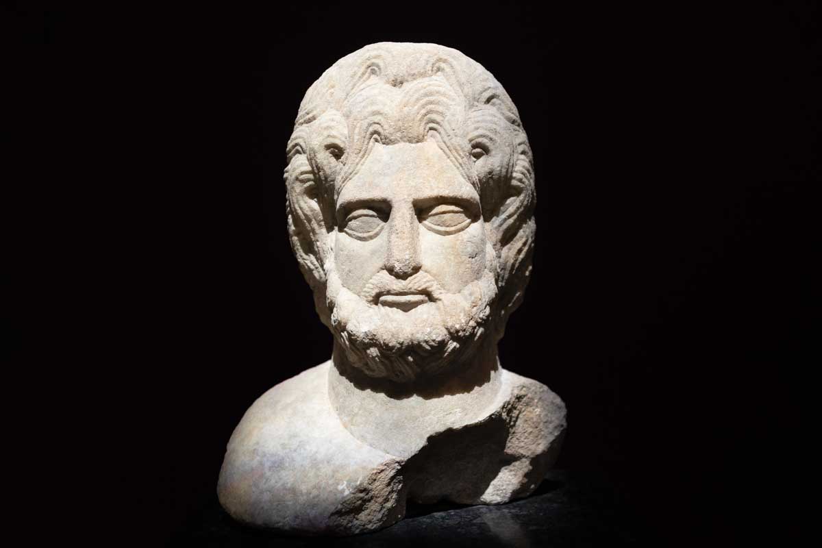 Marble-Bust-of-Zeus-in-Palermo-Italy