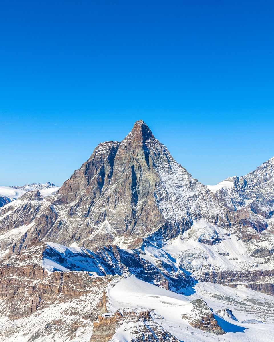 Matterhorn seen from Glacier Paradise in Switzerland