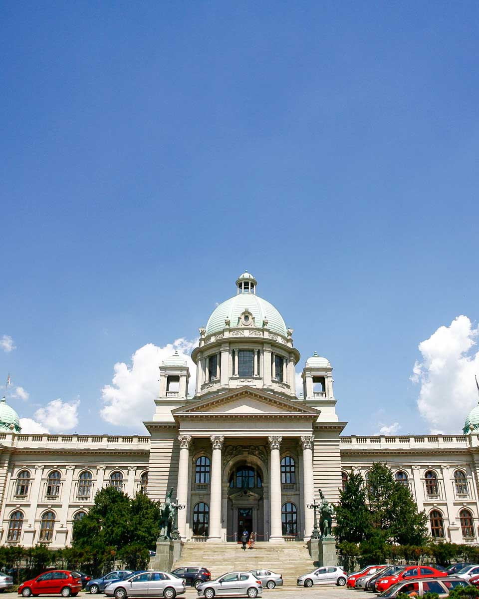 National Parliament in Belgrade Serbia