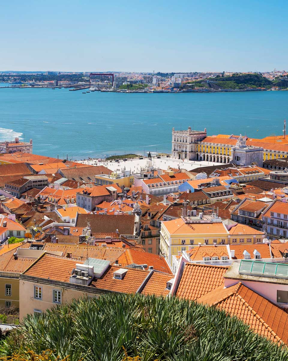 Overlooking-Lisbon-in-Portugal-from-a-hill