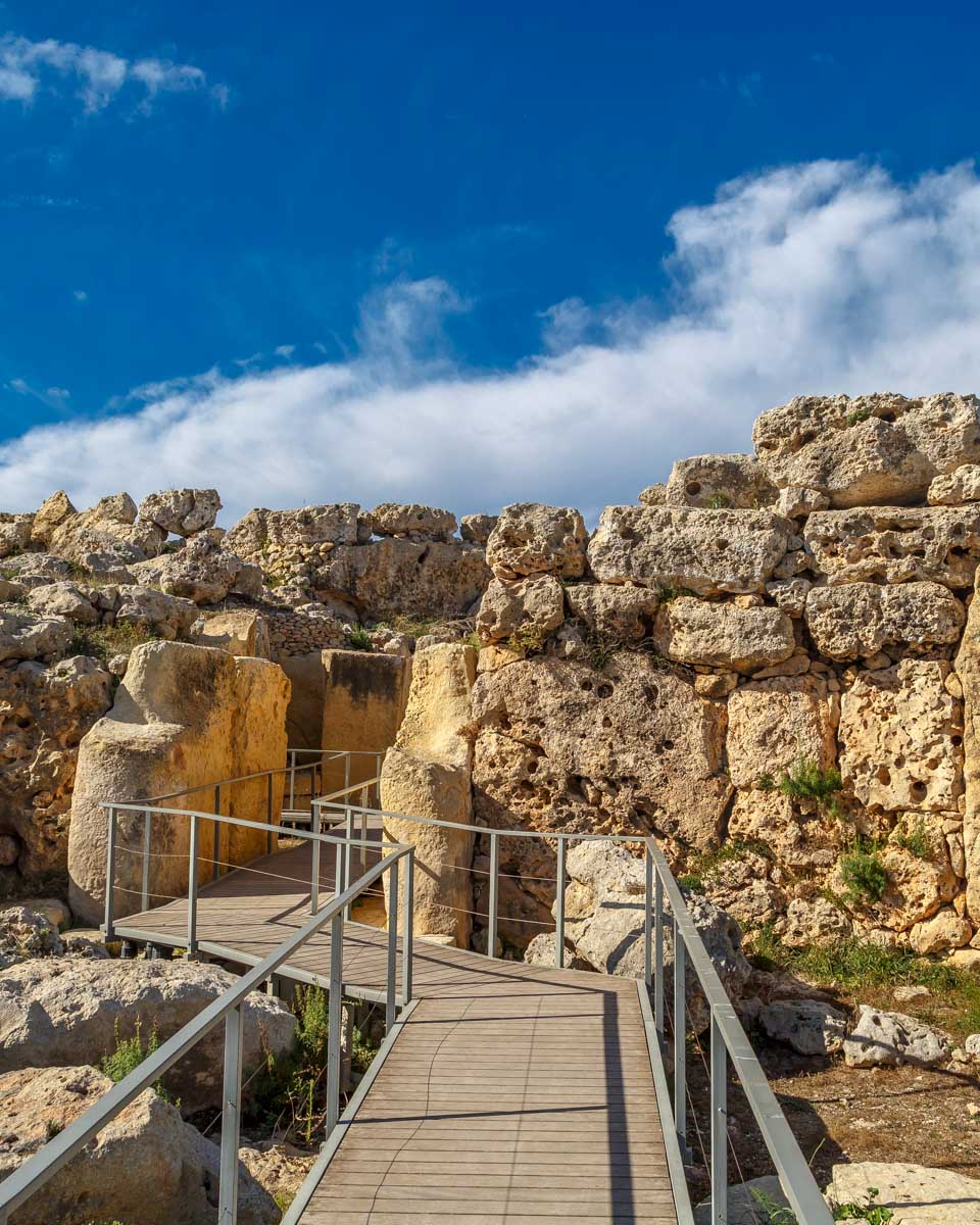 Path Around Ggantija Temple in Gozo Malta