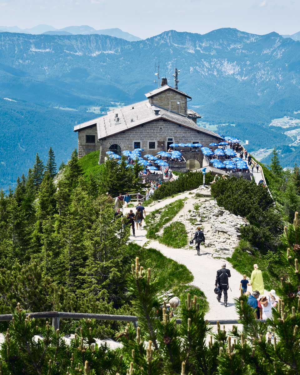 The Kehlsteinhaus (Eagle's Nest) in the Bavarian Alps