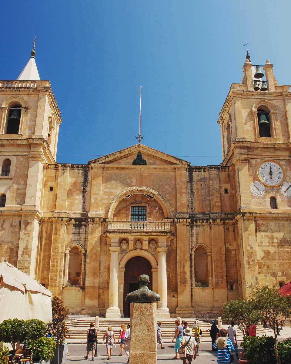 The St. John’s Co-Cathedral seen in Malta