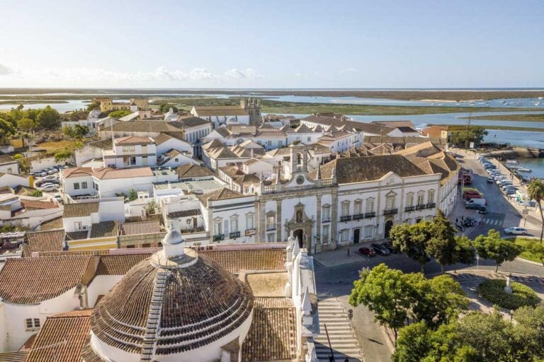 The city view of Faro Portugal