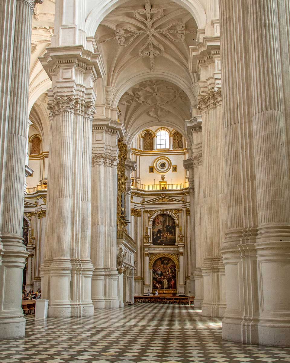 The interior of Granada Cathedral in Granada Spain (2)