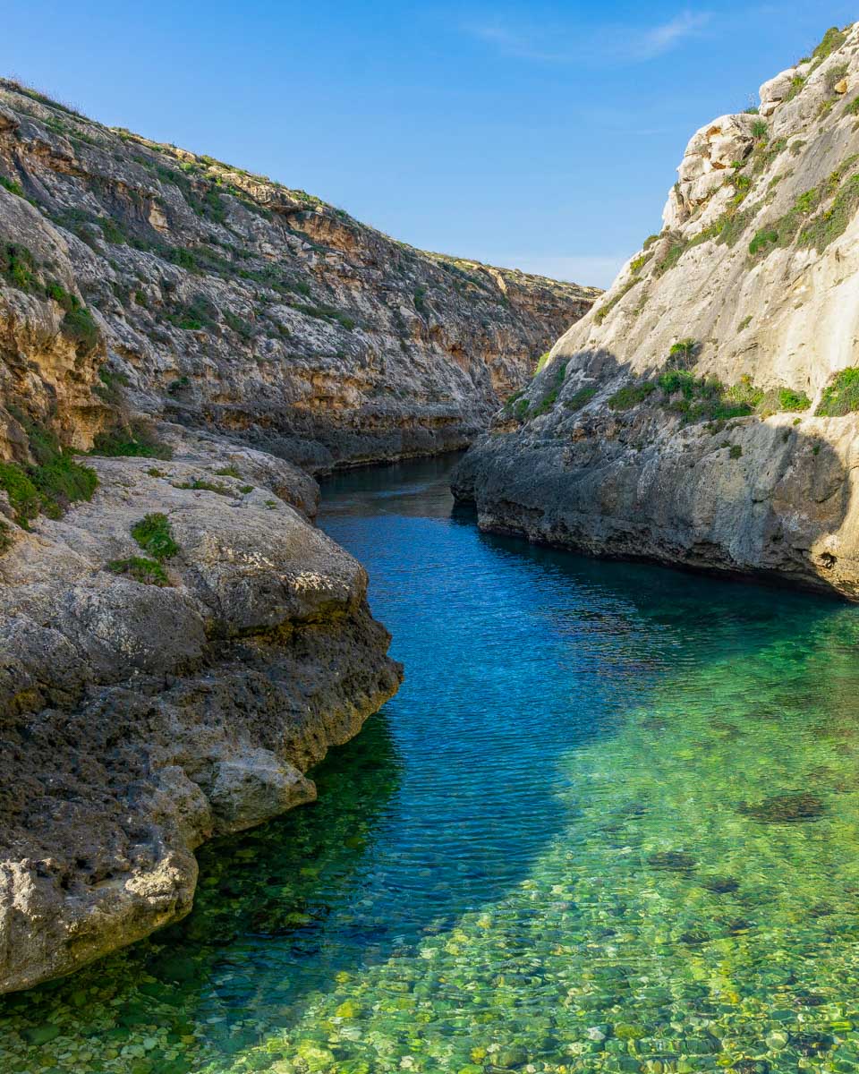 Wied il-Għasri on Gozo Malta