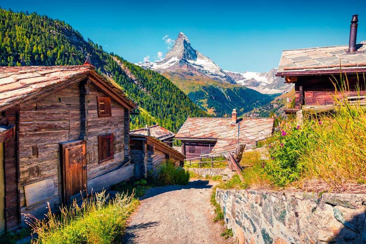 Zermatt Village seen in Zermatt Switzerland (3)